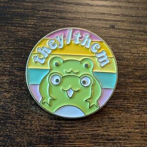 They/Them pronoun Enamel Pin